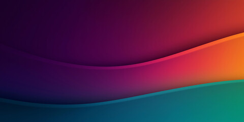 Poster - Colorful wavy lines creating abstract background design