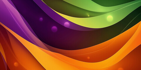 Poster - Colorful wavy lines creating abstract background design