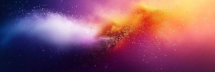 Wall Mural - an abstract background featuring a gentle swirl of vibrant colors transitioning from purple to orang