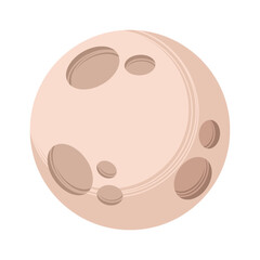 moon cartoon outer space body