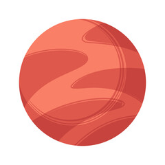 red planet outer space body