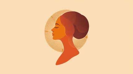 Wall Mural - Creative illustration for International Womens Day showcasing female empowerment and minimalist design. Generative AI