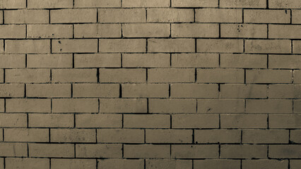 close-up full frame view of a beige brick stone wall empty blank surface background with space for copy