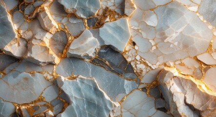 Aufkleber - Bright Italian Onyx Marble Texture with Gold Veins for Elegant Home Interior and Decorative Wall and Floor Tile Applications