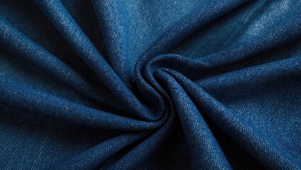 Poster - Denim Fabric Texture Close-Up Showing Detailed Weave and Rich Blue Color Ideal for Fashion and Textile Design Projects