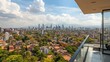 © Ari - Panoramic Cityscape from a Modern Balcony: A Stunning View of Medell?n's Skyline