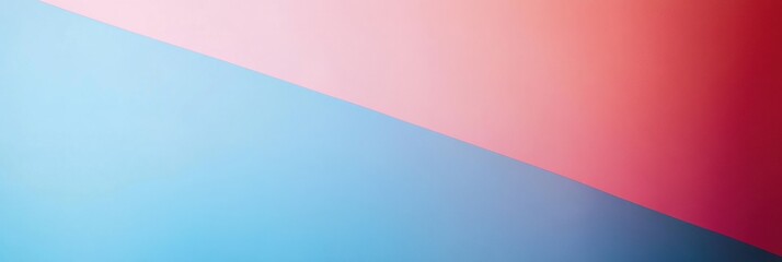 Poster - Vibrant abstract gradient background with soft pink and blue hues blending together in a smooth transition. Generative AI