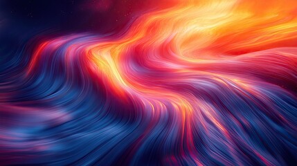 Wall Mural - abstract colorful flowing pattern representing a celestial cosmic landscape