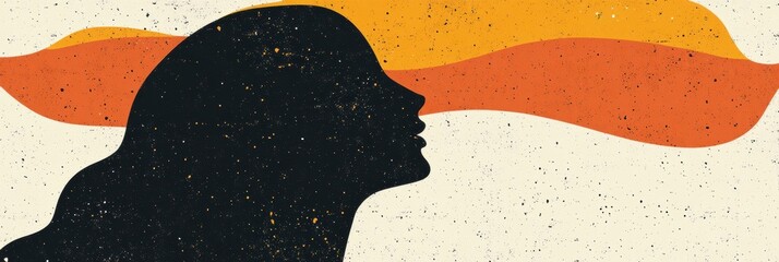 Poster - Creative illustration for International Womens Day showcasing female empowerment and minimalist design elements. Generative AI