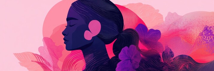 Poster - Celebrating womens empowerment through bold artistic expressions for International Womens Day. Generative AI