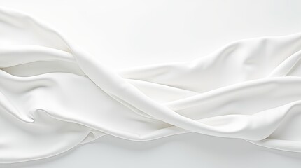 Aufkleber - A white fabric is folded in half