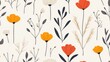 © Bay - This seamless floral pattern showcases vibrant flowers and delicate leaves, ideal for textiles, wallpaper, and spring-themed decorations throughout the season