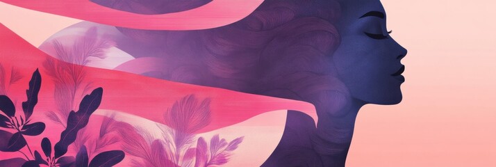 Poster - Empowerment through artistry celebrates International Womens Day with modern symbolism. Generative AI