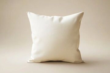 Wall Mural - A Close Up Of A White Square Pillow On Display