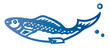 © erink stock - 魚介のシルエットイラスト fish silhouette design vector art illustration