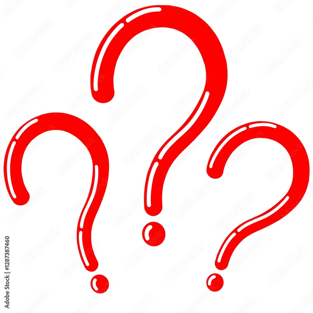 red question mark, question mark symbol, question mark icon, question ...