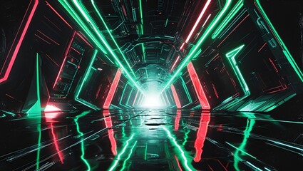 Abstract Digital Technology Background with Binary Code and Futuristic Design