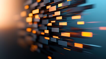 Wall Mural - Abstract Motion Background with Bright Geometric Shapes and Colors