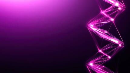 Wall Mural - Abstract Neon Light Design with Vibrant Purple Color Background
