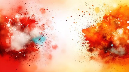 Wall Mural - Vibrant Abstract Explosion of Colorful Splashes and Bokeh Lights