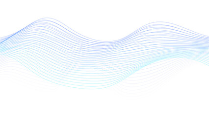 Wall Mural - abstract blue purple gradient flowing wave lines on white background. abstract smoke waves on a whit