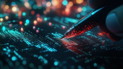 Digital Pen Cityscape Data Design