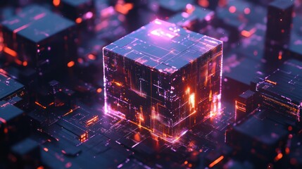 Glowing Cube Data Center Network