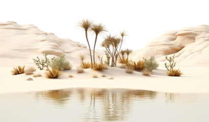 Wall Mural - png desert oasis landscape outdoors nature.
