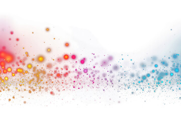 Wall Mural - png colorful particle border effect background particles effects.
