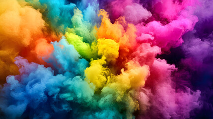 Wall Mural - colorful smoke patterns for abstract backgrounds and artistic designs
