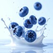 © agarts - blueberries in water