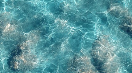 Wall Mural - Water texture with gentle ripples in the ocean surface