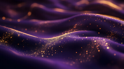 Wall Mural - purple and gold background with soft light blur creating an abstract artistic design