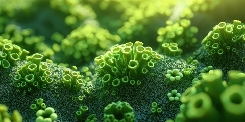 Wall Mural - Saint Patrick Day algae 3d background