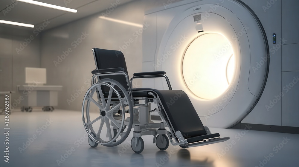 compact MRI-compatible wheelchair for patients. Explain how it improves ...