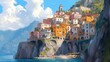© Athirat - the breathtaking beauty of the Amalfi Coast, Italy, with colorful houses perched on cliffs.