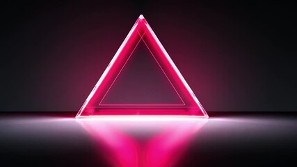 Wall Mural - abstract background with glowing triangles