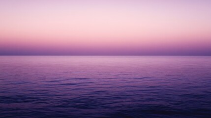 Wall Mural - Tranquil Purple Ocean at Twilight