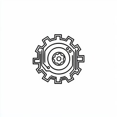 Wall Mural - the concept of digital transformation is represented by a modern icon isolated on a white background