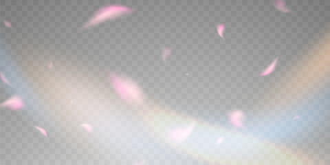 Wall Mural - light effect and zigzag ribbon falling from above on a beam of light, tinsel vector