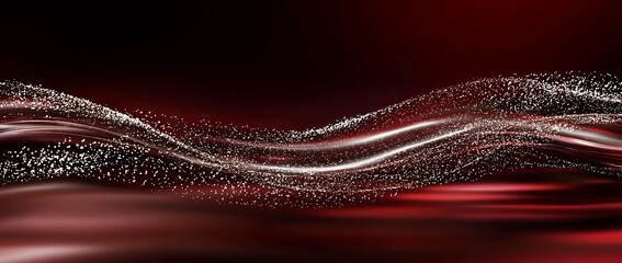 Wall Mural - a defocused backdrop consisting of abstract red, gold, and black glitter lights