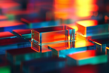 Wall Mural - stock image featuring an ultra futuristic tech abstract background