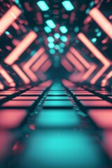 Wall Mural - stock photo of a futuristic and abstract tech background, ultra style