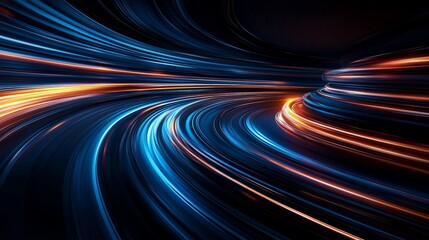 Wall Mural - a high-speed 5g connection data analysis process is visualized in an abstract background, complete w