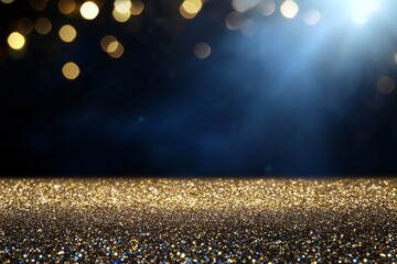 Wall Mural - the scene consists of a soft, abstract glitter light background in shades of silver, blue, and black