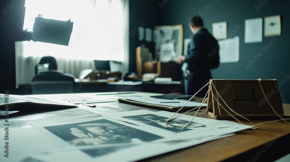 Criminal investigation in a remote police station. Featuring isolation ...