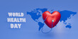 © ArtsTaras - World Health Day greeting illustration. 3d render.