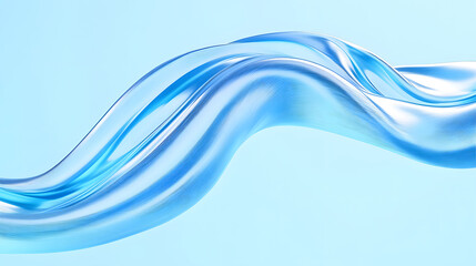 Wall Mural - abstract light blue background, transparent gradient stained glass background 3d rendering