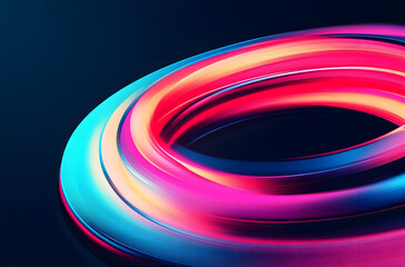 Wall Mural - Modern abstract blue and purple circles background, abstract technology background