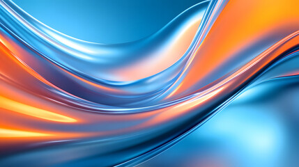 Canvas Print - abstract light background, realistic neon lines background illustration design